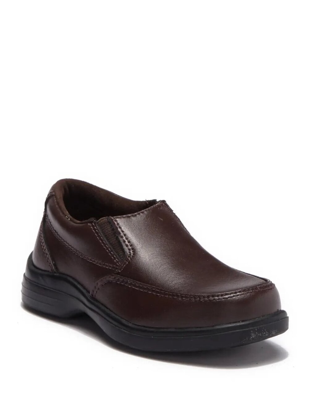 Hush Puppies NEW Boy Shoes Slip-On Uniform Dress Leather SHANE 3M Brown Black